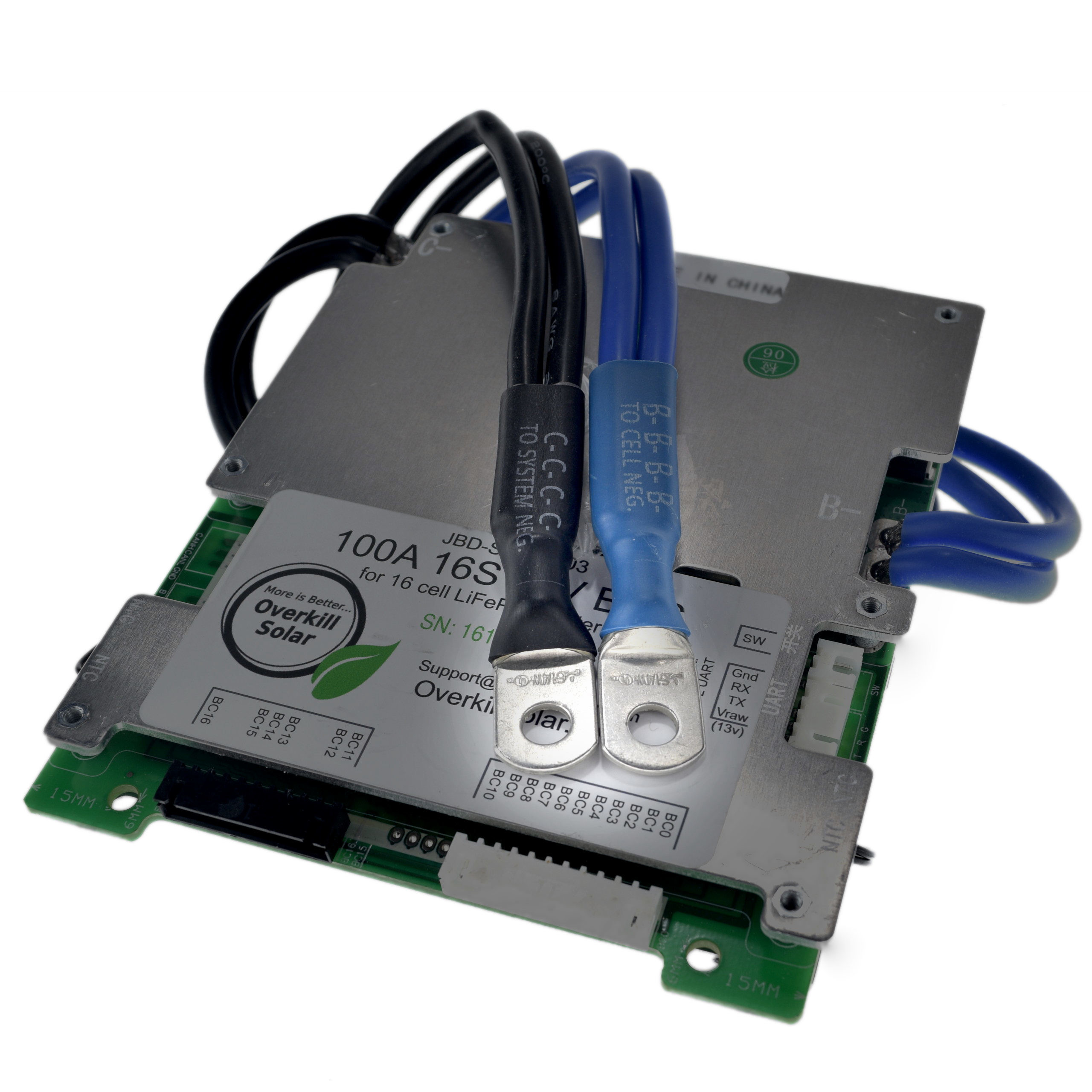 16s BMS 100a for LifePo4 with 24" 8ga Wires - Image 11