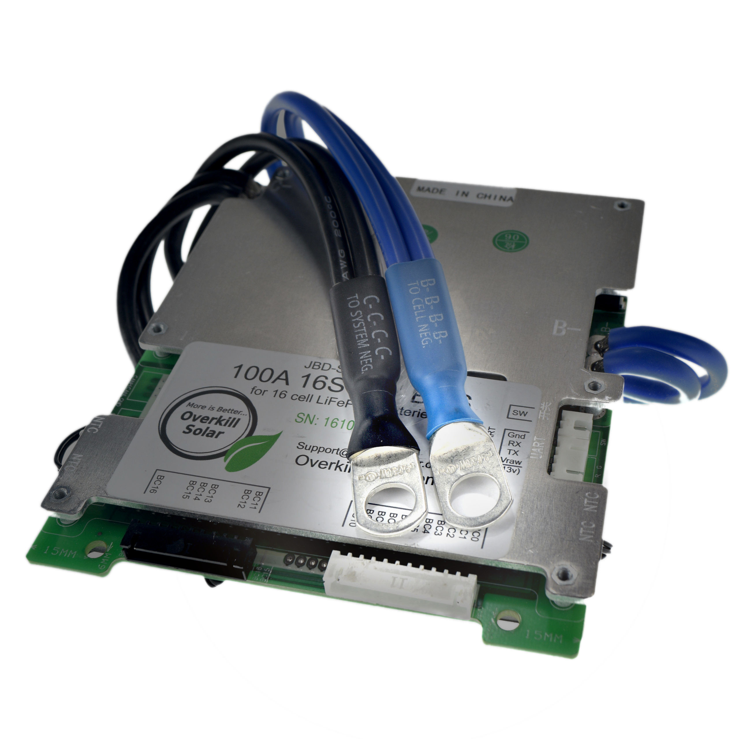 16s BMS 100a for LifePo4 with 24" 8ga Wires - Image 10