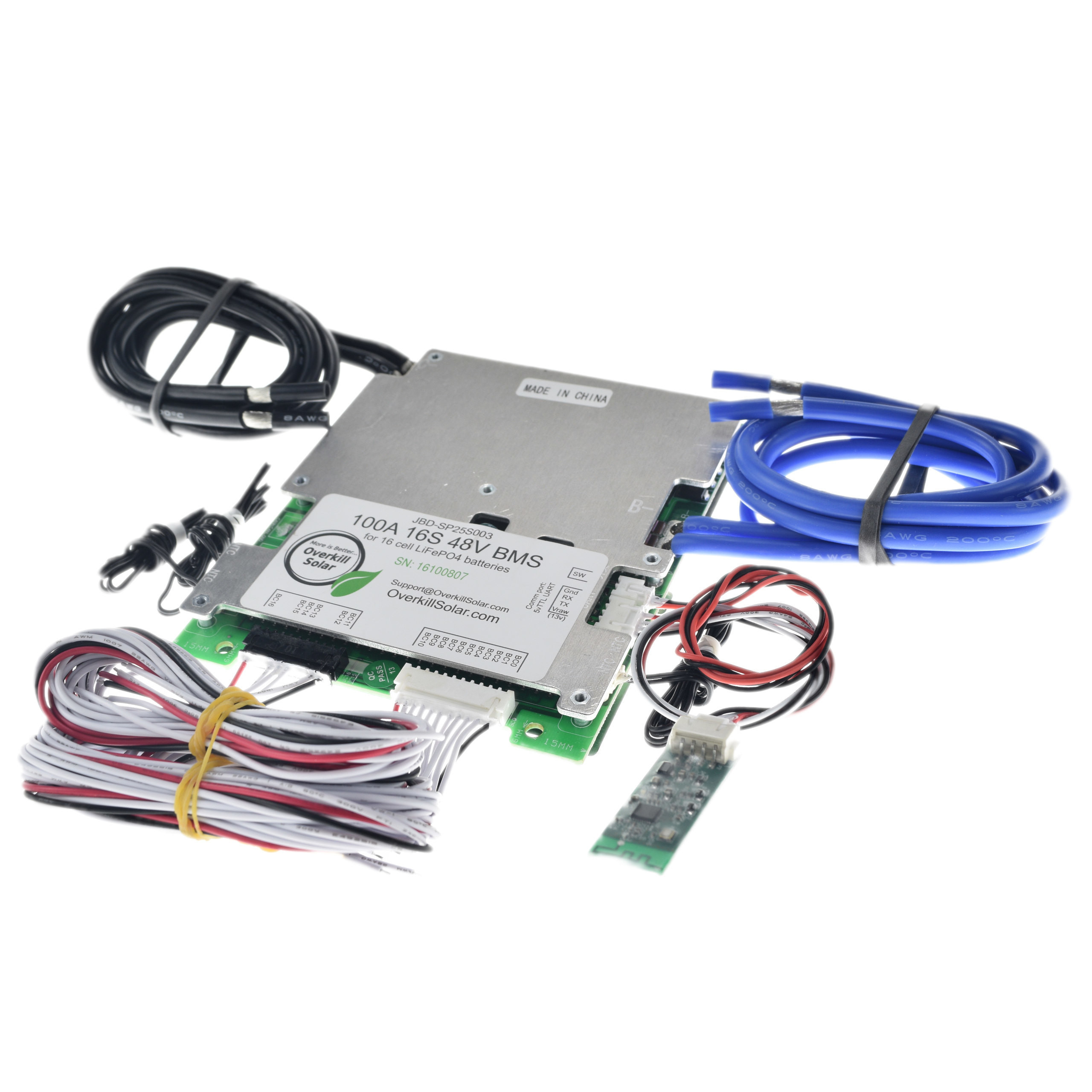 16s BMS 100a for LifePo4 with 24" 8ga Wires - Image 3