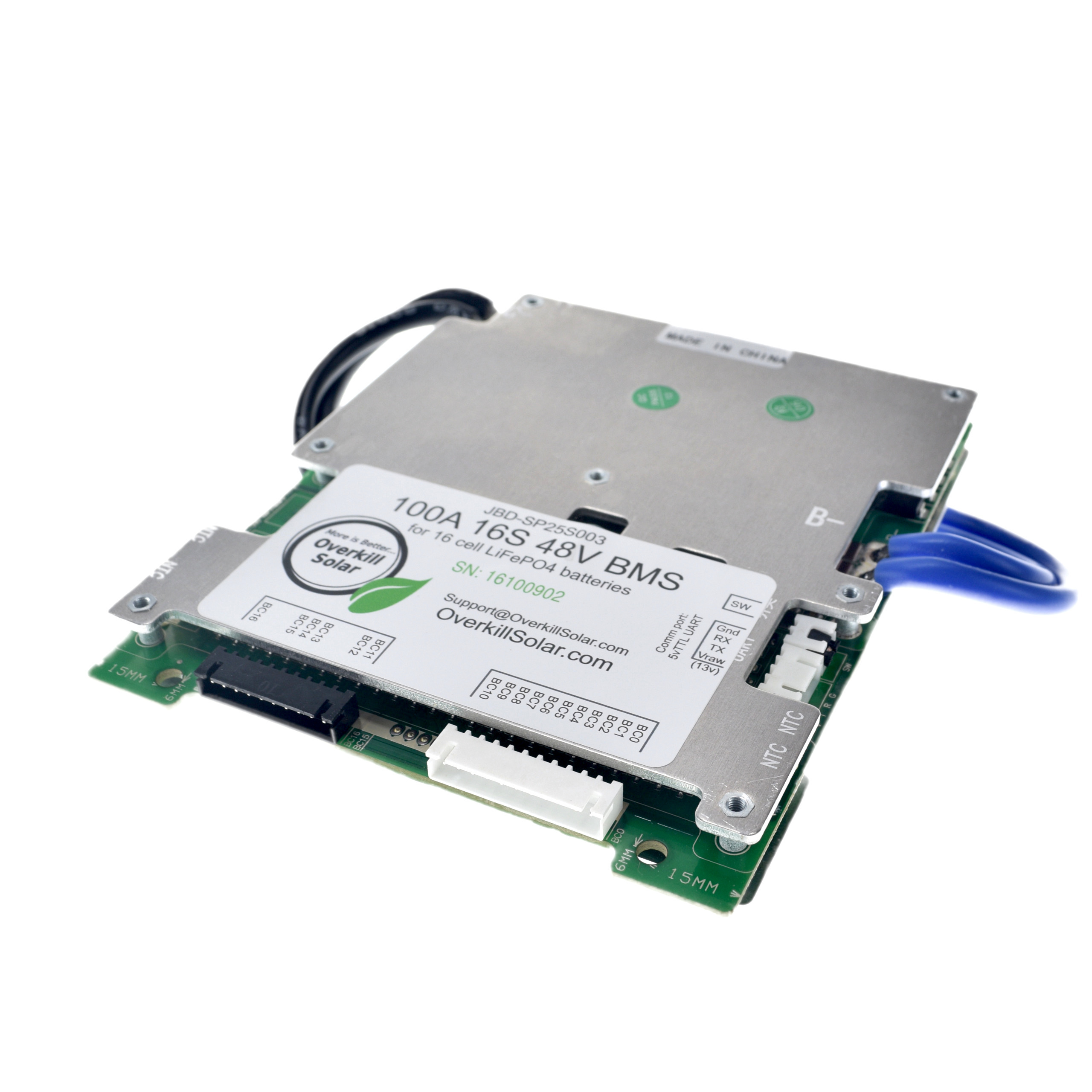 16s BMS 100a for LifePo4 with 24" 8ga Wires - Image 8