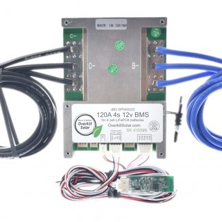 4s BMS 120a LifePo4 with 24" 8ga Wires