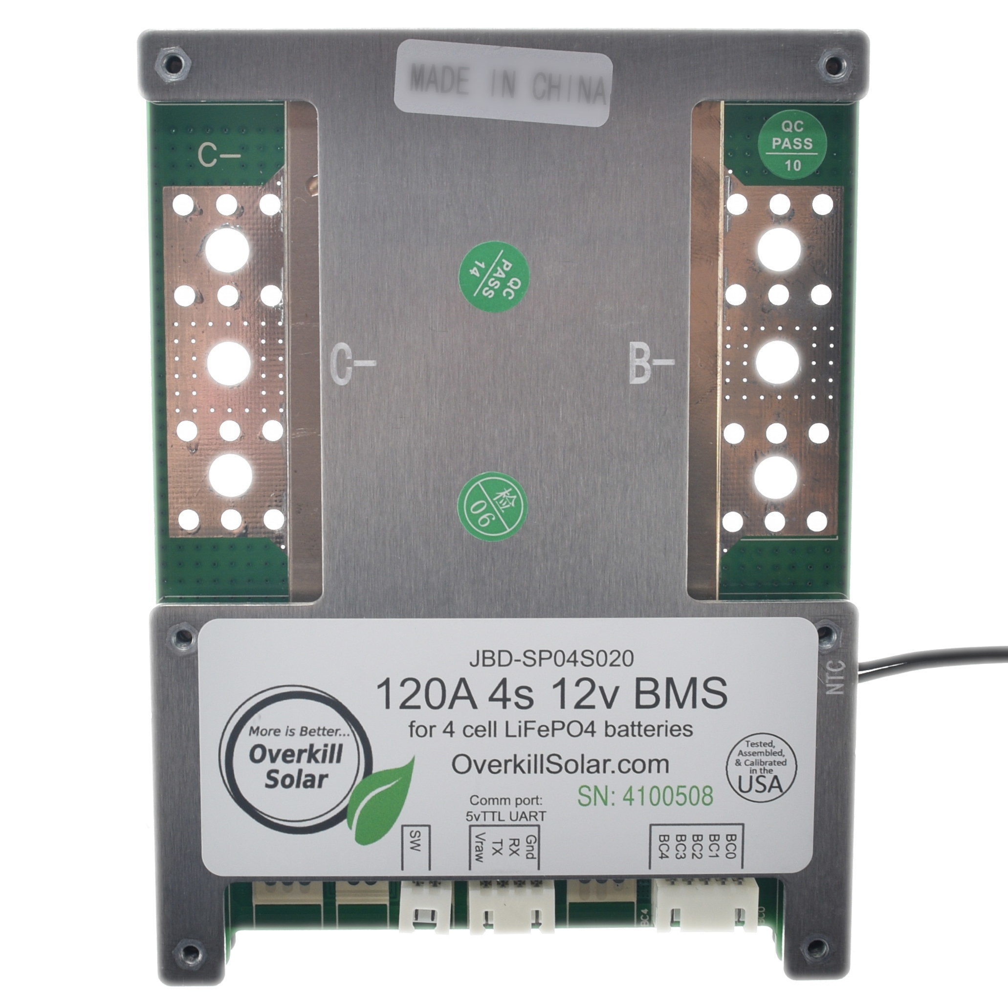 4s BMS 120a LifePo4 without Wires - Image 3