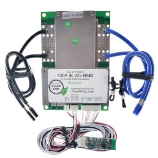 8s BMS 100a LifePo4 with 12" 8ga Wires