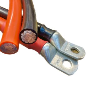 3/0ga silicone wire with custom crimped ends