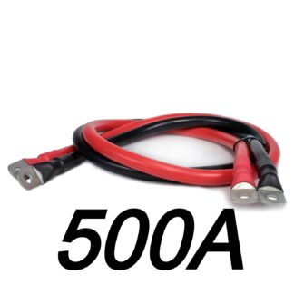 500 Amp Inverter Cable Set - 3/0ga x 4ft with 3/8" lugs