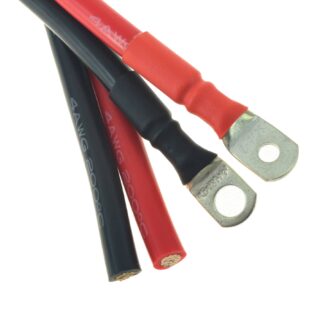 4ga silicone wire with custom crimped ends